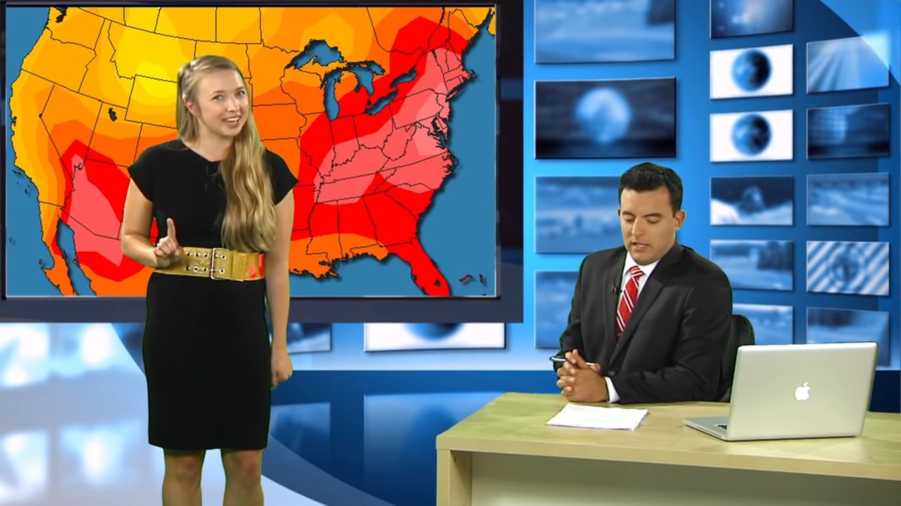 TV news weather girl snaps on air and tells it like it is - Dark Optimism